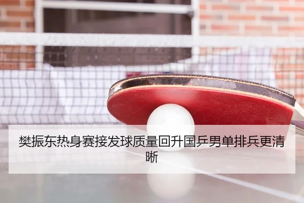 樊振东热身赛接发球质量回升国乒男单排兵更清晰